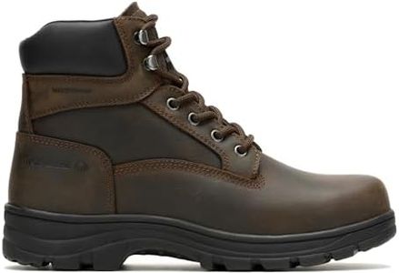 Wolverine Men's Carlsbad Waterproof 6" Work Boot, Dark Brown, 10.0M