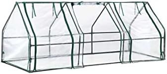 ShelterLogic 3' x 8' x 3' GrowIT Small Garden Greenhouse for Outdoors, Easy-Access & Durable