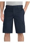 Dickies Men's 11 Inch Regular Fit Stretch Twill Cargo Short, Dark Navy, 30