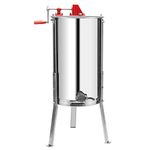 VINGLI 2 Frames Manual Honey Extractor Separator, Food Grade Stainless Steel Honeycomb Spinner Drum Crank by Hand with Adjustable Height Stands, Beekeeping Pro Extraction Apiary Centrifuge Equipment