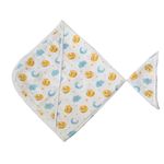 FawnFeel Baby Towel & WashCloth for for Newborns, Infants & Toddlers I Bamboo Based Hooded Towel I Breathable & Soft I 6 Layered Fast Absorbent, Extra Soft I Cat & Moon Print I (Pack of 2)