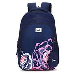 Genie Evelyn Backpack for Women, 19 inch bags for Girls, Water Resistant and Lightweight. 3 compartment bag with Happy Pouch. 36 litres.