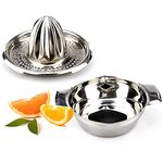 Citrus Orange Stainless Steel Juicer Lemon Lime Fruit Hand Squeezer Kitchen Tool