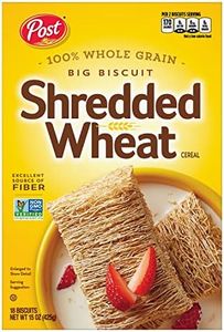 Shredded Wheat Big Biscuit, Whole Grain, Non-Gmo, Heart Healthy Breakfast Cereal, 15 Oz