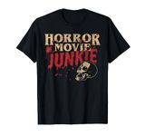 Horror Movie Junkie - Halloween Retro Vintage Horror Lover T-Shirt