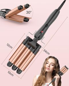 BESTOPE RAY 3 Barrel Hair Curler – Triple Barrel Waver for Beach Waves