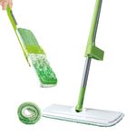 Scotch-Brite Hands-Free Microfiber Flat mop (with 1 Extra Refill) and in-Built Easy Squeeze Mechanism, Plastic