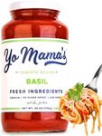 Keto Tomato Basil Sauce For Pasta, Pizza, & Spaghetti by Yo Mama's Foods - Pack of (1) - No Sugar Added, Low Carb, Low Sodium, Vegan, Gluten Free, Paleo Friendly, and Made with Whole, Non-GMO Tomatoes!