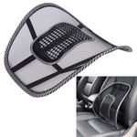 Lower Back Support Lumbar Support For Office Chair Car Mesh Cushion Orthopaedic Backrest Seat Corrector Spinal Pain And Pressure Relief Elastic Strap With Ergonomic Air Flow Massage Nodes Black (1)