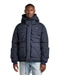 G-STAR RAW Men's Field Hooded Puffer Jacke, Blue (salute D20516-D199-C742), XL