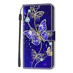 Dfjhure Xiaomi Redmi Note 12 4G Case Leather Flip Wallet Phone Case Cover Silicone Shockproof Bumper Cover Stand View Cover with Card Slots Phone Case For Xiaomi Redmi Note 12 4G- Butterfly