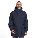 Berghaus Men's Breccan Insulated Parka Jacket | Durable | Breathable Rain Coat, Dark Blue, S