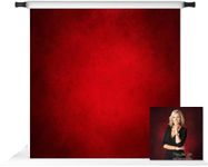 Kate 8x8ft Red Abstract Photography Backdrop Red Portrait Textures Photo Background Old Master Red Backdrops