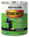 Rust-Oleum 7778502 Specialty High Heat Protective Enamel, Satin BBQ (Black, 1-Quart)