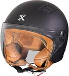 Shox Jetstream Solid Open Face Motorcycle Helmet M Matt Black