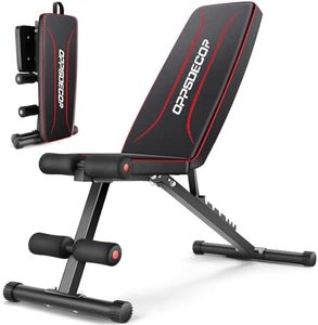 OPPSDECOR Weight Bench for Home Gym, 660LBS Fast Foldable Workout Bench Press for Home Gym Full Body Strength Training, 8 Adjustable Backrests Incline/Flat/Decline Sit up Bench