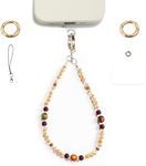 XODITO Vintage Brown Beaded Phone Wrist Strap