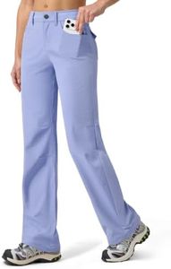 Willit Women's Hiking Pants Quick Dry UPF 50+ Stretch Travel Work Pants with Pockets Lightweight Water-Resistant 33" Violet 4