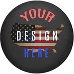 Custom Spare Tire Cover You Design Personalized Full Color fits SUV or Camper RV Accessories Size 32 Inch