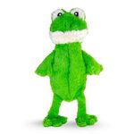 FGA MARKETPLACE Frog Flat NO Stuffing NO Squeak Plush Dog Toy, Funny Style Will Entertain Your Dog for Hours, Recommended for Small and Medium Dog 21 INCH Long