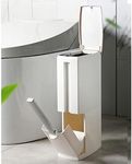 COMODID Slim Bathroom Trash Can wit