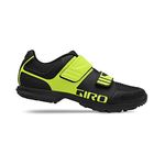 Giro Berm Mountain Bike Shoe - Men's, Black/Citron Green, 11.5