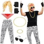 Mepase 7 Pcs 80s Costumes for Men R