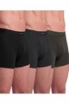 Van Heusen Men Boxer Briefs - 100% Combed Cotton - Pack of 3 - Anti Bacterial, Colour Fresh, Moisture Wicking_10031_Pure Black, Anthra Mel, Peat_XXL
