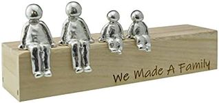 We Made A Family Ornament - Choose Your Family Combination (2 children) Box & Woodgrain May Vary