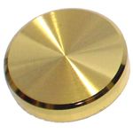 RiseOm Brass Round Mirror Cap/Screws Cap Cover/Nails Decorative/Mirror Nail Decorative Cover (Pack of 10, 19mm-GoldYellow)