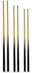 6 Pool Snooker cues with 11mm screw on tips - 2 each of 36", 48" & 52" plus free cue tips