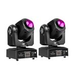 Stage Lights Moving Head Lights 8 Gobos 8 Colors 11 Channels 60W Spotlights DMX 512 with Sound Activated for Wedding DJ Party Stage Lighting 2PCS