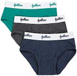 Feathers Boys' Cotton Strech Tagless Briefs Underwear - (3/pack)