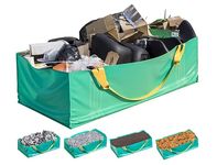 Skywin-Dumpster Bag, Reusable Yard Waste Bags, Foldable Yard Waste Container, Trash Bag for Waste Management, Multiple Times Use During Renovations, Can Hold Up to 3,500 lbs (Green)