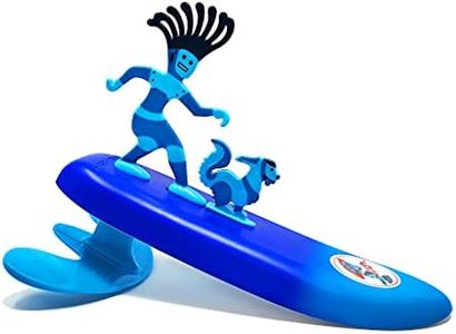 Surfer Dudes Legends & Surfer Pets Wave Powered Mini-Surfer, Pet and Surfboard Beach Toy - H2O and Rusty