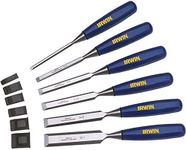 IRWIN Marples Chisel Set for Woodworking, 6-Piece (M444SB6N), Blue