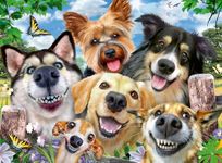 Ravensburger Selfies Dogs' Delight 500 Pieces - Dog Jigsaw Puzzle for Adults and Kids Age 10 Years Up - Animals