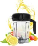 For Vitamix Blender Pitcher, 64oz Low-Profile For Vitamix Replacement Pitcher 750 5200 5000 6300 7500 A3500 vm0102 vm0103 vm0197 E310 Classic/Explorian/Commercial series, For vitamix Blender Container