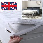 SOFA BED / PULL OUT BED 800g PANEL MATTRESS TOPPER "PREMIUM RANGE" (4 Corner Elastic Anchors) 30" x 75"