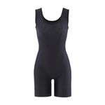 Matman Edge Wrestling Singlet Women's Spandex Weightlifting Solid Color, Black, Large