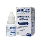 Aqualube Forte Lubricating Eye Drops for Moderate to Severe Dry Eyes with 1% Carmellose, Refreshes Dry Eyes and Long Lasting Relief Eye Drops (10ml – Pack of 1)