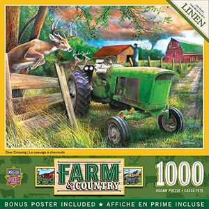 Masterpieces Farm and Country Deer Crossing 1000 Pieces Puzzle