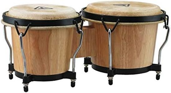 Tycoon Percussion TB-8 B N Ritmo Bongos - Natural Finish, 6-inch / 7-inch