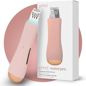 PMD Wave Pro Skin Spatula, Professional-Grade Facial Skin Care Products, Blackhead Remover Tools with SonicGlow, E-Wave, Clear Pores, Blackheads and Whiteheads, Blush