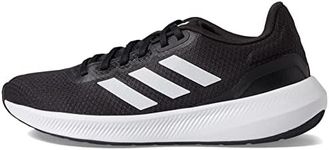 adidas Women's Run Falcon 3.0 Shoe, Black/White/Black, 8 US