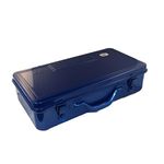 TRUSCO T-410 Trunk Tool Box, 16.5 x 8.7 x 4.3 inches (418 x 222 x 110 mm), Blue