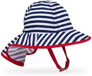 Sunday Afternoons Infant SunSprout Hat Navy/White Stripe 6-12 Mos