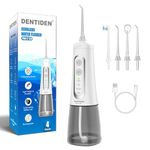 DENTIDEN Pro C 120 Dental Flosser for Teeth| 4 Nozzles |Cordless & Rechargeable |4 Cleaning Modes|IPX7 Waterproof with 300ml Watertank