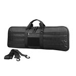 XTACER Tactical Bow Case MOLLE Recurve Takedown Bow Case Fully Padded Case (Black)