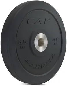 CAP Barbell Best Olympic Bumper Plate, Black, 45 lb Single